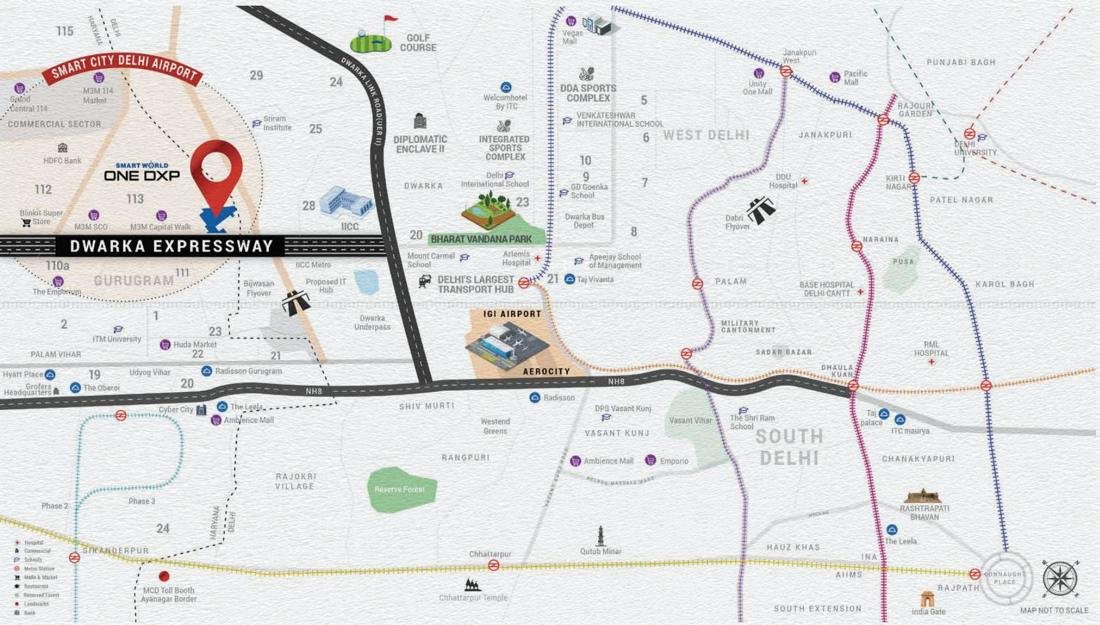 Smartworld ONE DXP location map